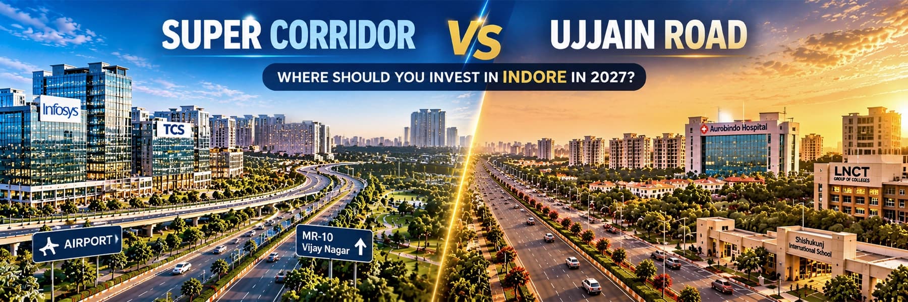Super Corridor Vs Ujjain Road: Where Should You Invest in Indore in 2027